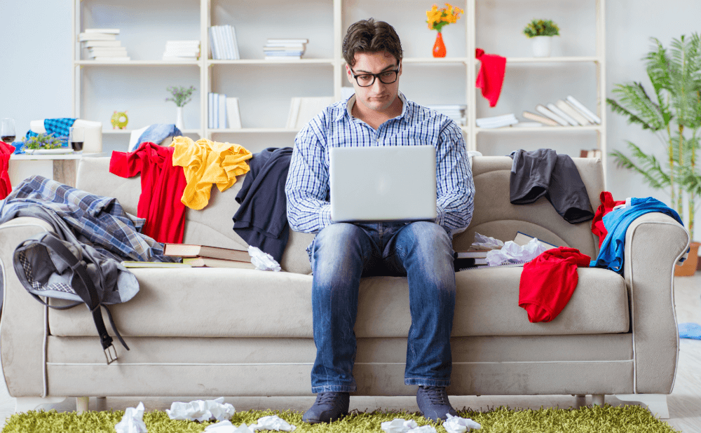 部屋がゴミだらけになる人の対処法【男性編】