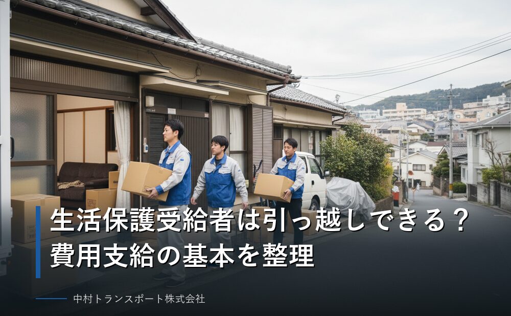 生活保護受給者の引越し費用支給の基本説明