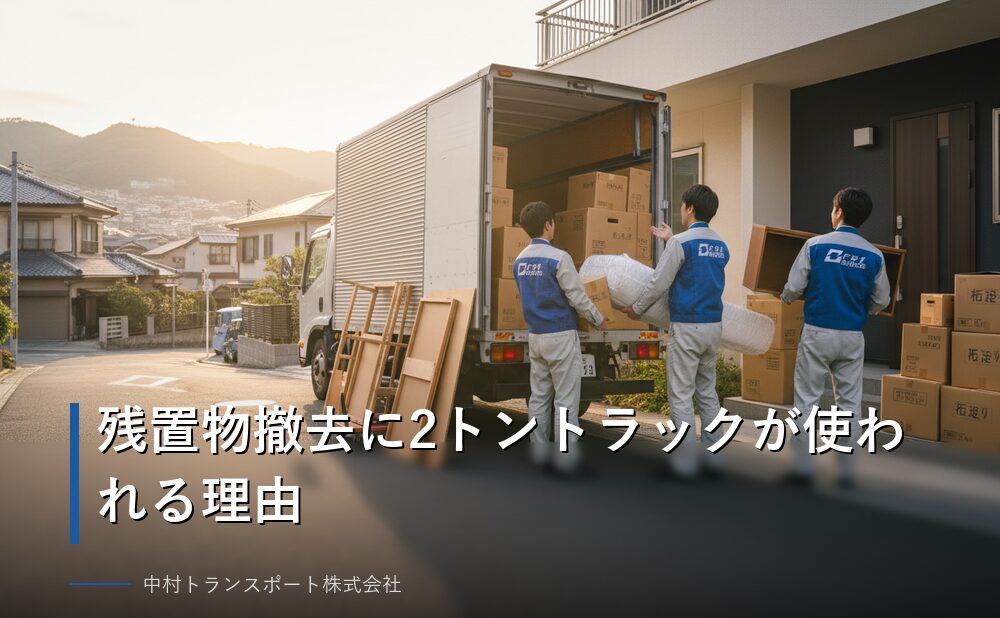 残置物撤去に2トントラックが使われる理由
