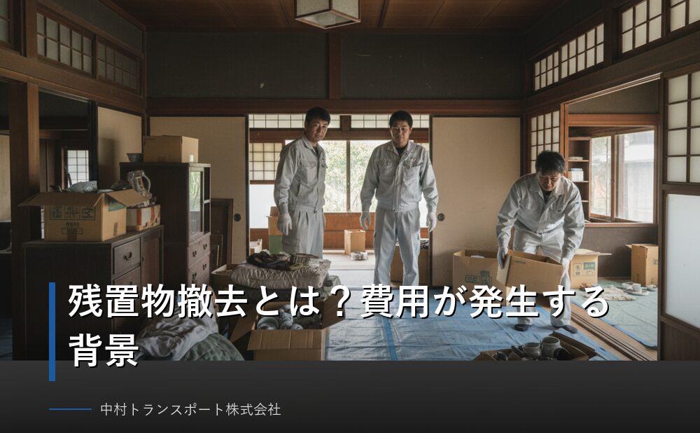 残置物撤去とは何か費用が発生する背景