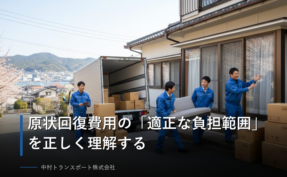 原状回復費用の適正な負担範囲の考え方