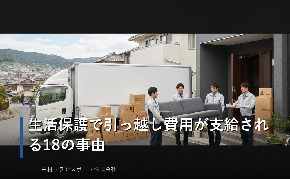 生活保護引越し費用支給18の事由一覧