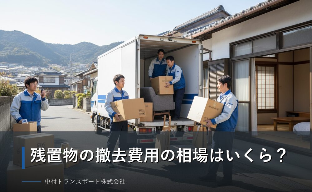 残置物撤去費用の相場間取り別一覧