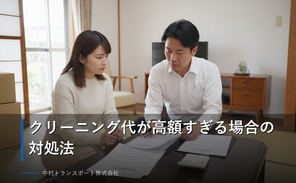 クリーニング代が高額な場合の対処法と相談窓口