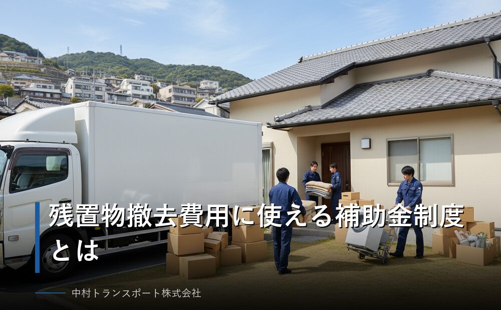 残置物撤去費用に使える補助金制度の概要