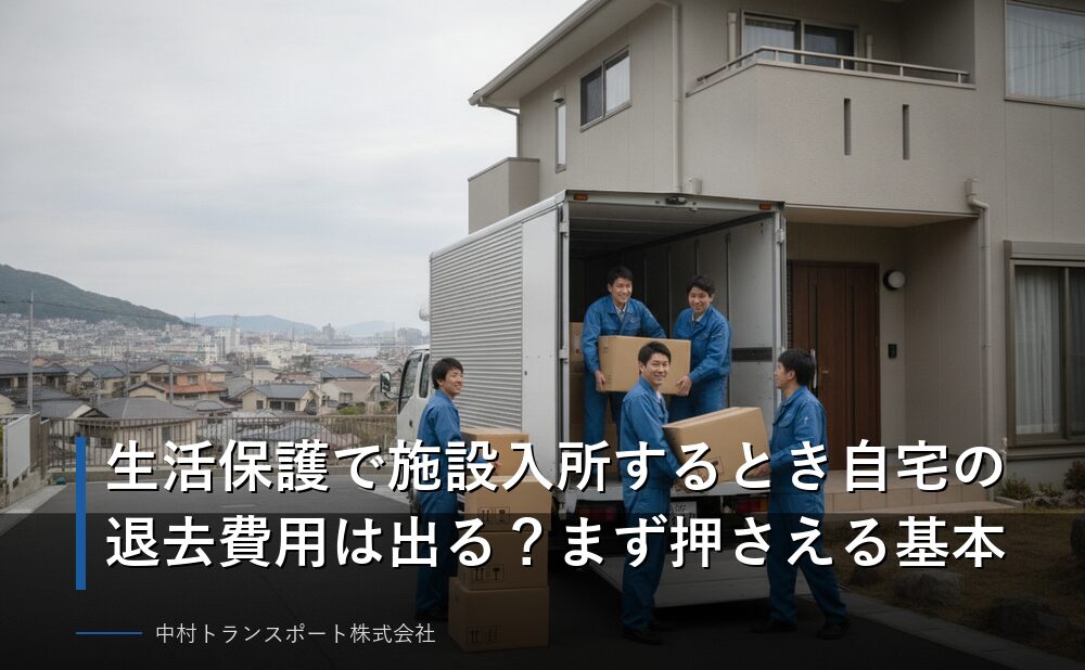 生活保護で施設入所するとき自宅の退去費用は出る？まず押さえる基本