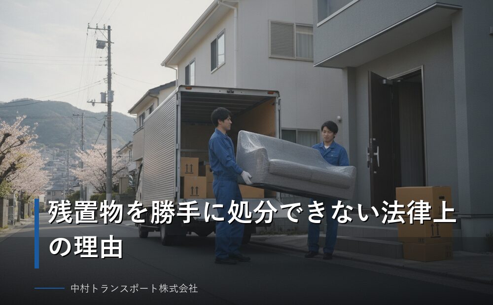 残置物を勝手に処分できない法律上の理由