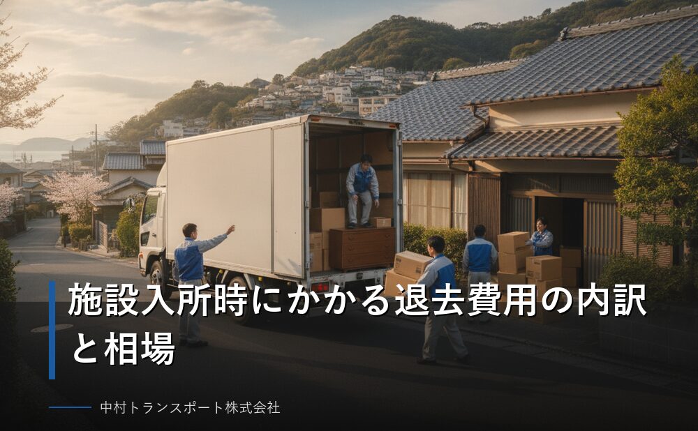 施設入所時にかかる退去費用の内訳と相場