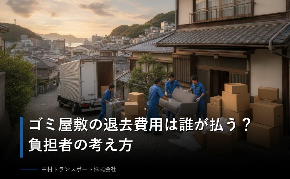 ゴミ屋敷の退去費用は誰が払う?負担者の考え方