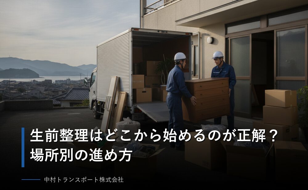 生前整理はどこから始めるのが正解?場所別の進め方