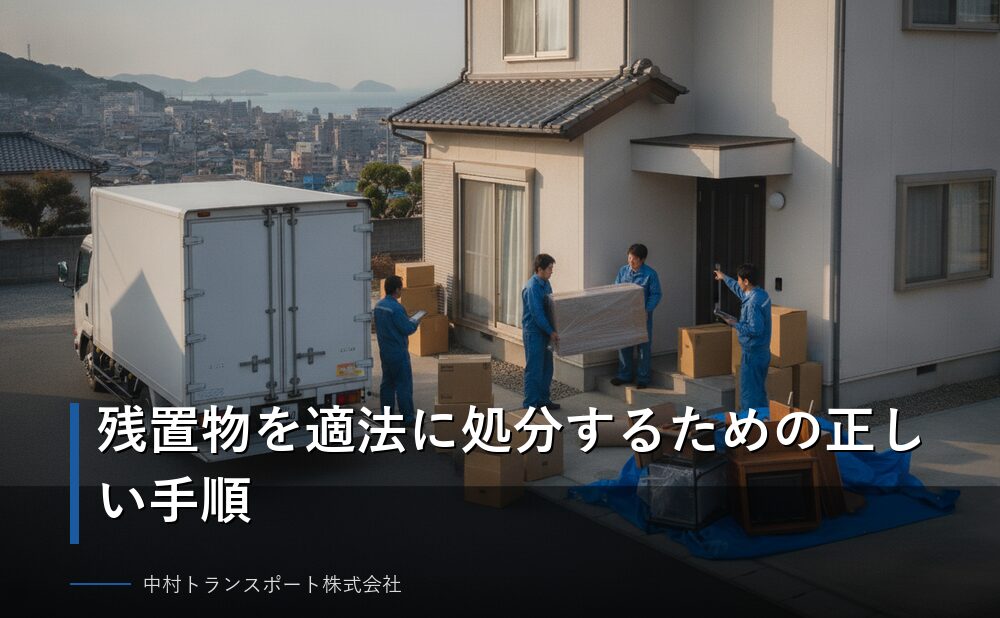 残置物を適法に処分するための正しい手順