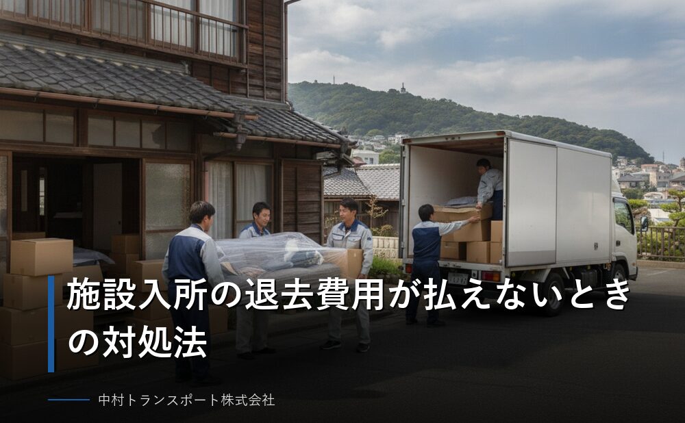 施設入所の退去費用が払えないときの対処法