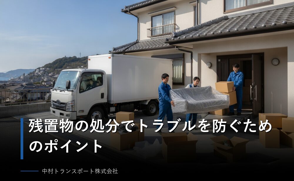残置物の処分でトラブルを防ぐためのポイント