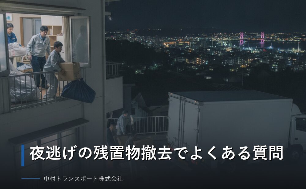 夜逃げの残置物撤去でよくある質問