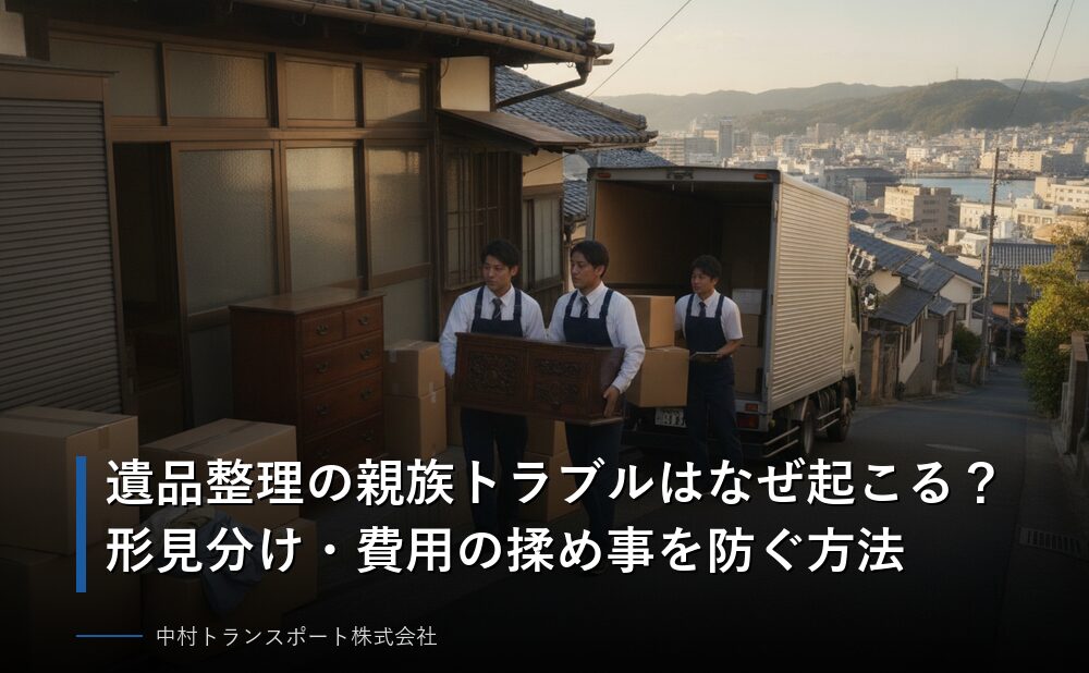 遺品整理の親族トラブルはなぜ起こる？形見分け・費用の揉め事を防ぐ方法