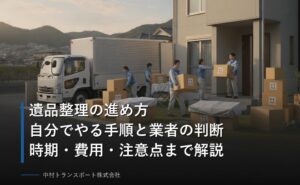 遺品整理の進め方を解説！自分でやる手順・時期・業者に頼む判断ポイント
