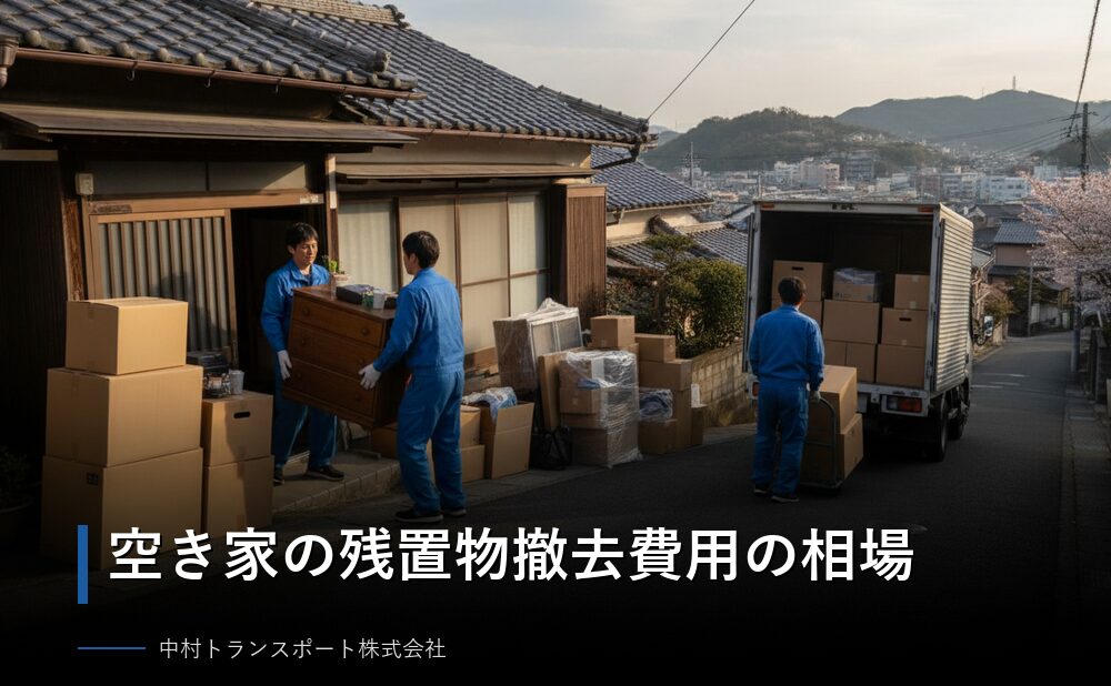 空き家の残置物撤去費用の相場