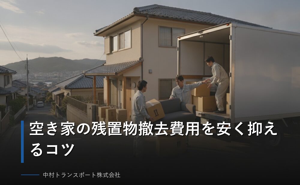 空き家の残置物撤去費用を安く抑えるコツ