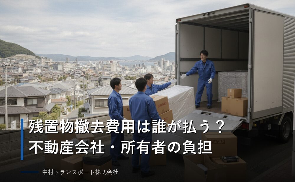 残置物撤去費用は誰が払う?不動産会社・所有者の負担