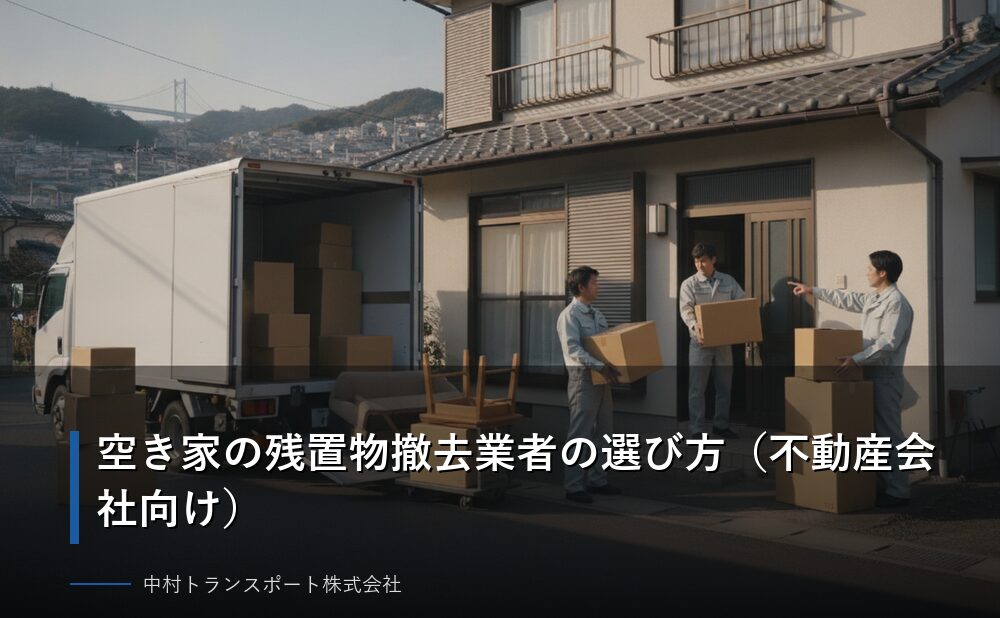 空き家の残置物撤去業者の選び方(不動産会社向け)