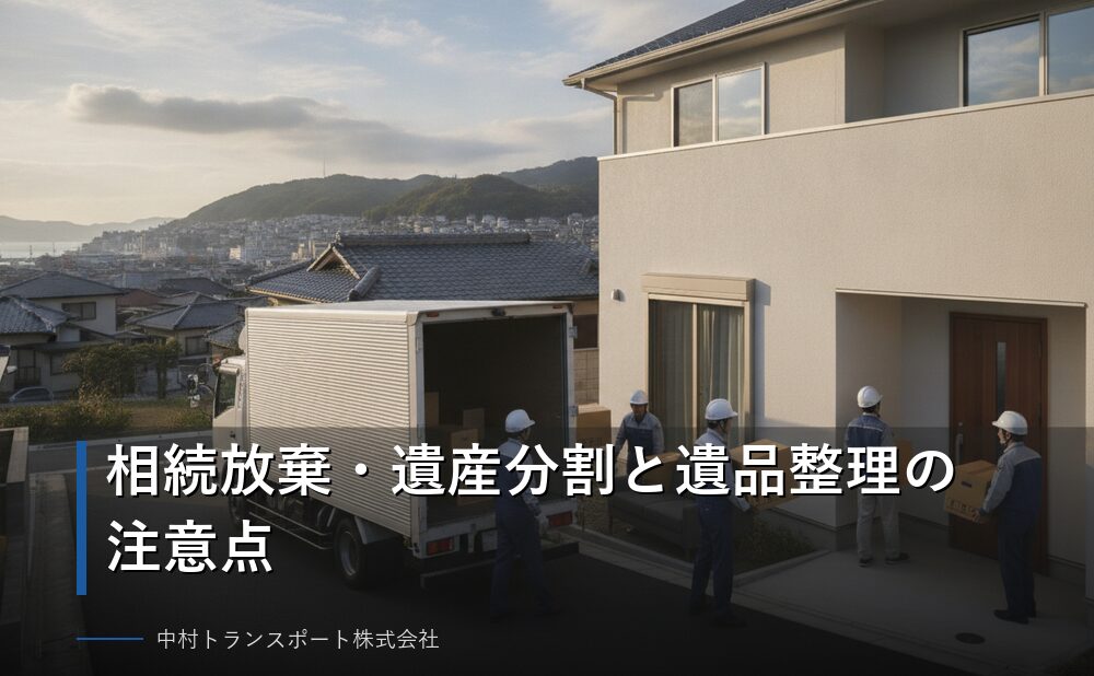 相続放棄・遺産分割と遺品整理の注意点