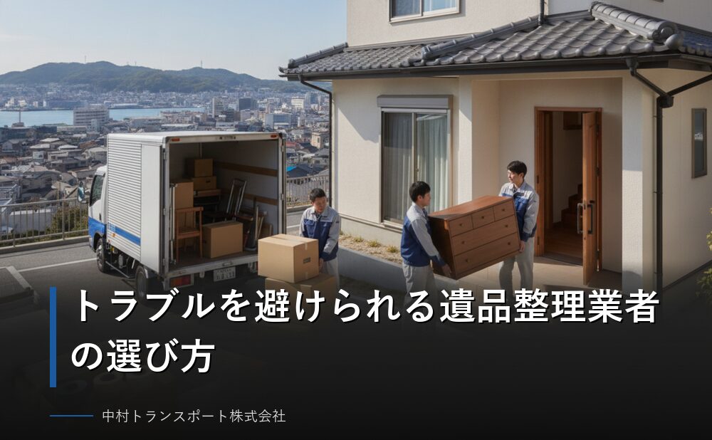 トラブルを避けられる遺品整理業者の選び方