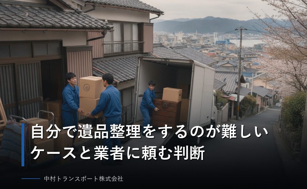 自分で遺品整理をするのが難しいケースと業者に頼む判断
