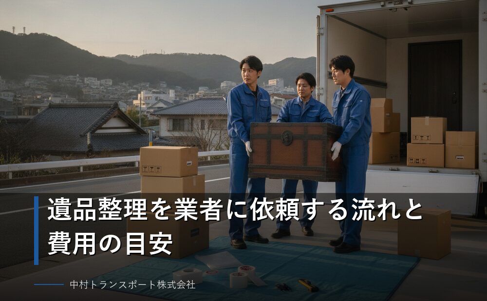 遺品整理を業者に依頼する流れと費用の目安
