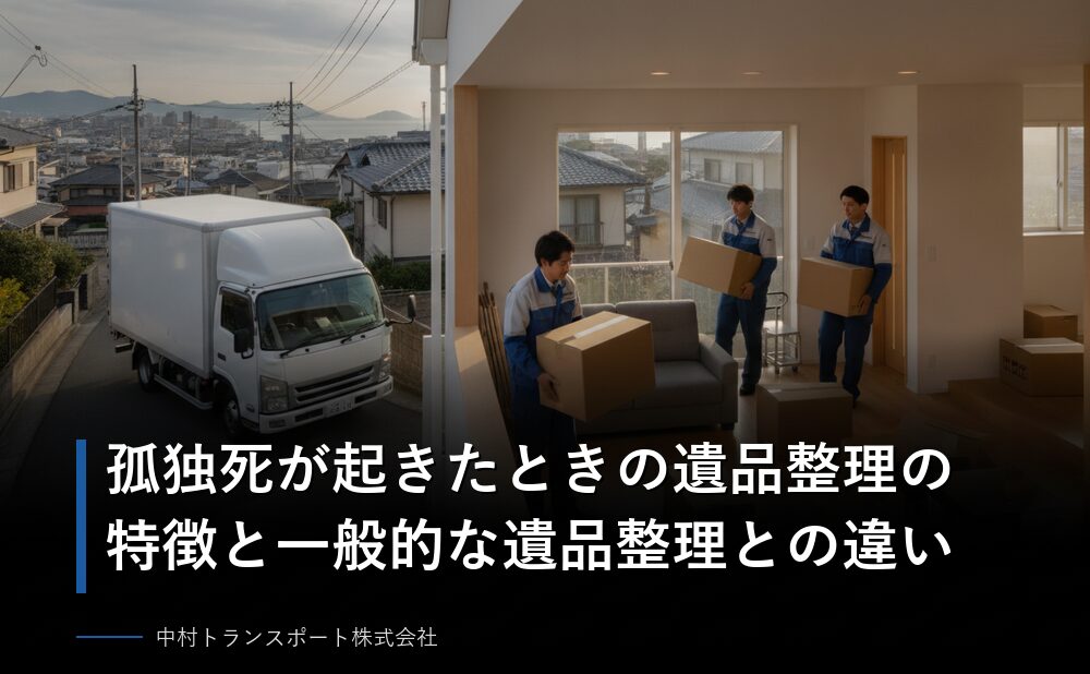 孤独死が起きたときの遺品整理の特徴と一般的な遺品整理との違い