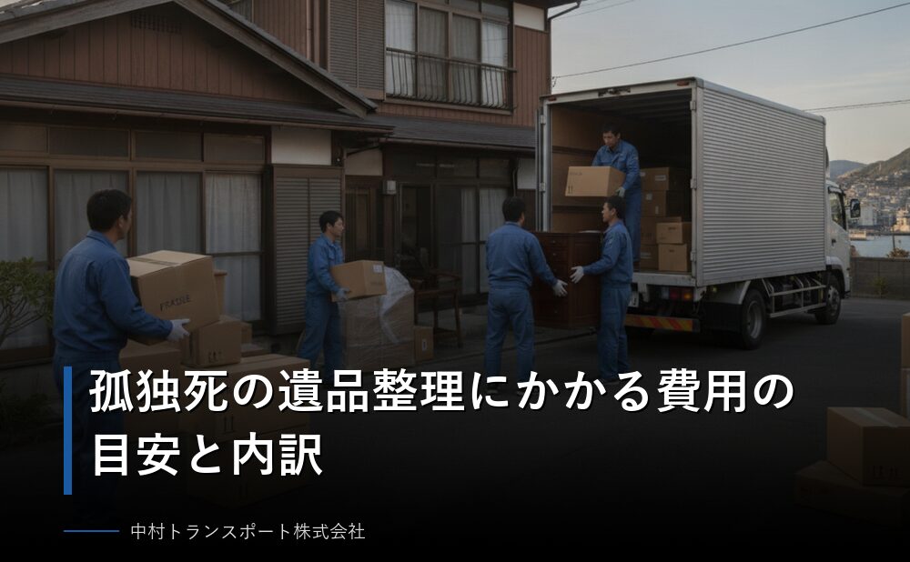 孤独死の遺品整理にかかる費用の目安と内訳