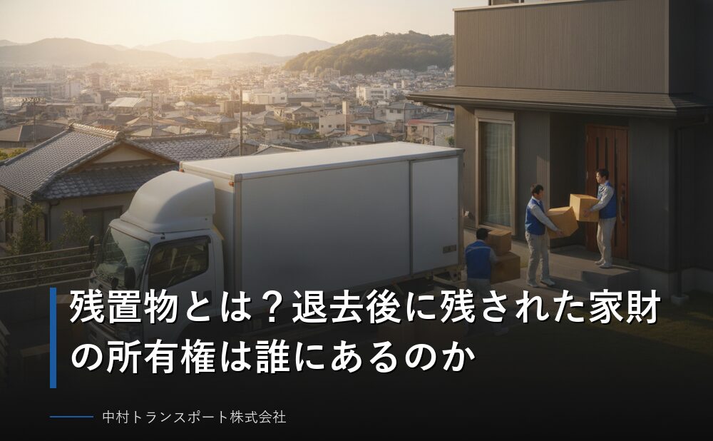 残置物とは？退去後に残された家財の所有権は誰にあるのか
