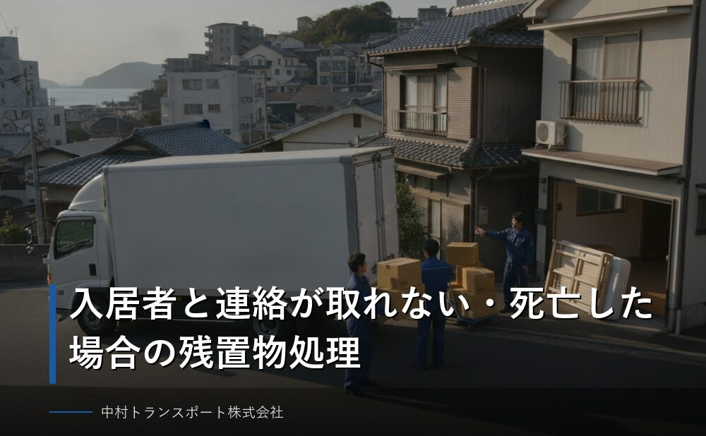 入居者と連絡が取れない・死亡した場合の残置物処理