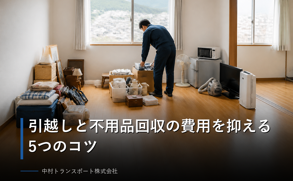 引越しと不用品回収の費用を抑える5つのコツ