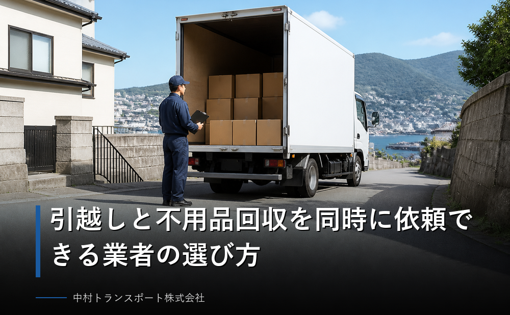 引越しと不用品回収を同時に依頼できる業者の選び方