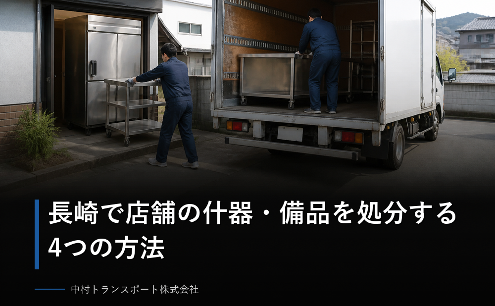 長崎で店舗の什器・備品を処分する4つの方法