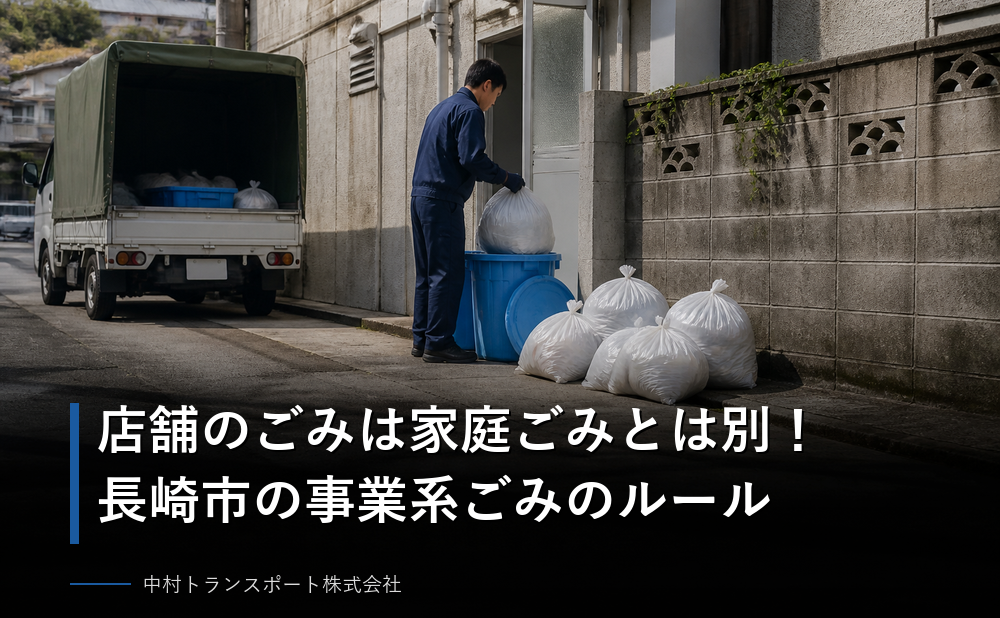 店舗のごみは家庭ごみとは別！長崎市の事業系ごみのルール