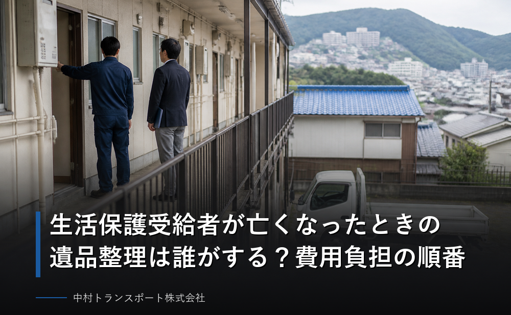 生活保護受給者が亡くなったときの遺品整理は誰がする？費用負担の順番