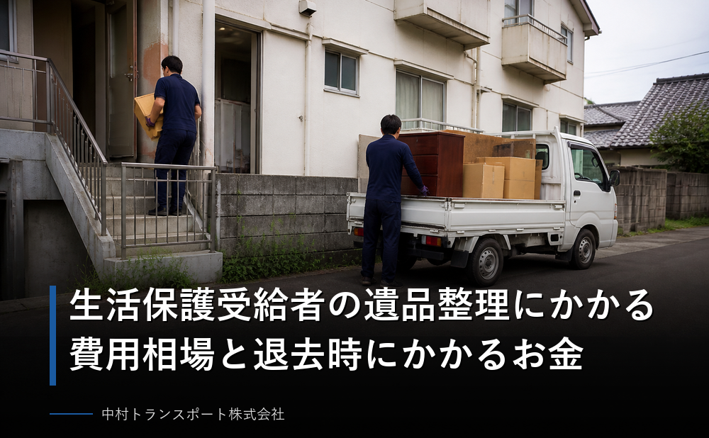 生活保護受給者の遺品整理にかかる費用相場と退去時にかかるお金