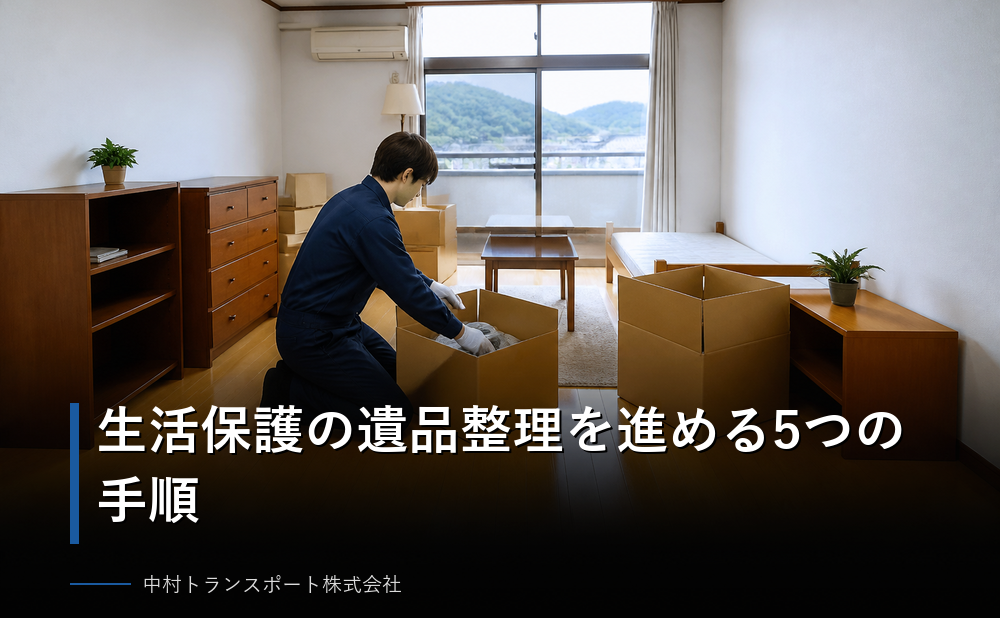 生活保護の遺品整理を進める5つの手順