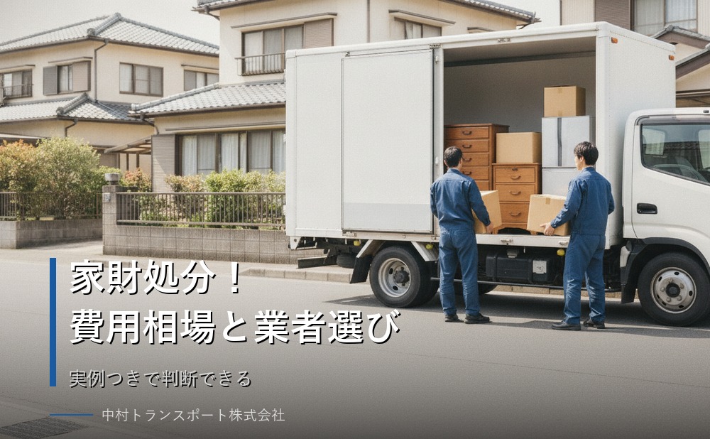 家財処分を業者に頼むといくら？費用相場と失敗しない選び方