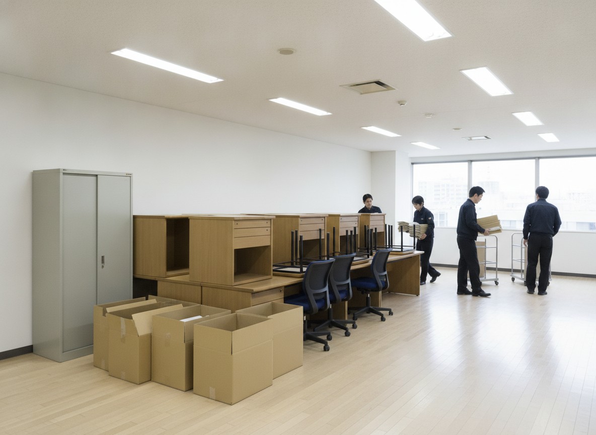 オフィスから出た不要な什器や備品