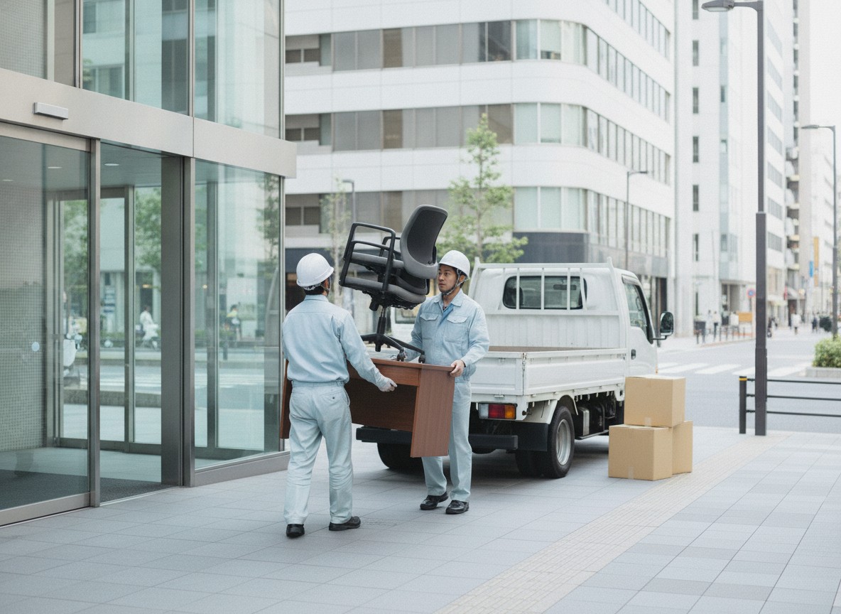 オフィス移転にともなう什器の搬出作業