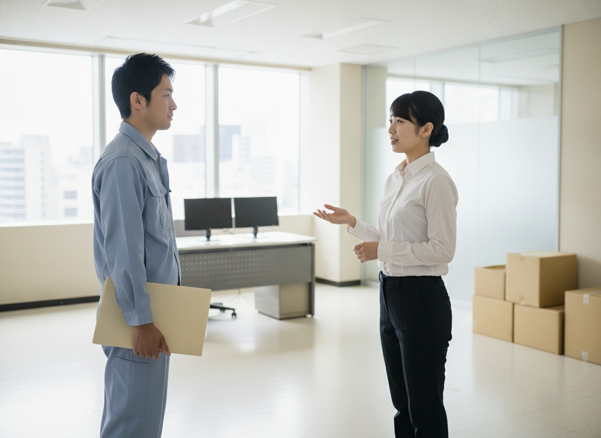 法人向け不用品回収業者との打ち合わせ