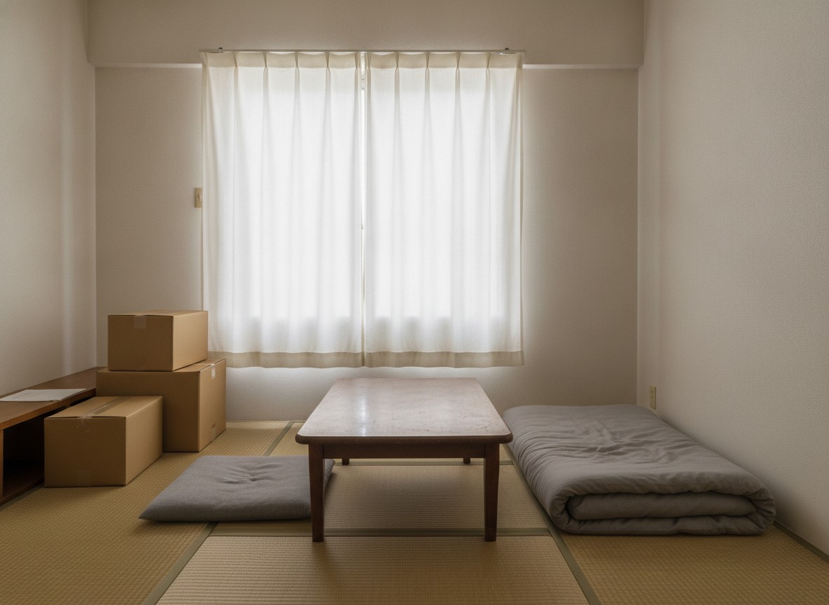 退去後の部屋に残された残置物